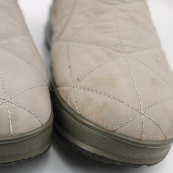 Bogs Womens Snowday Boot Size 7 Waterproof Gray Beige Quilted Insulated Bootie - Picture 3 of 12